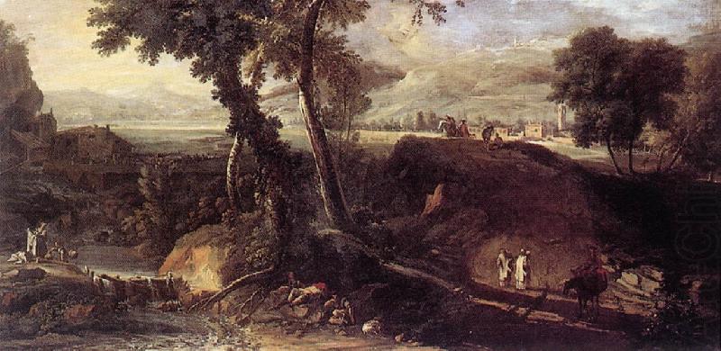 Landscape with Washerwomen fdu, RICCI, Marco